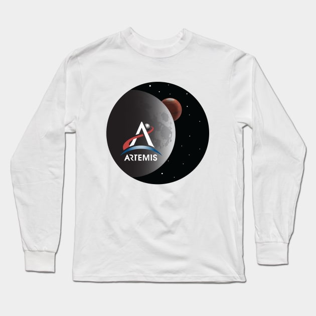 Artemis Mission Long Sleeve T-Shirt by SpaceForceOutfitters